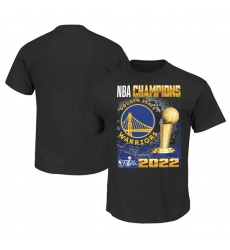 Men's Golden State Warriors 2021-2022 Black NBA Finals Champions Trophy T-Shirt Men's Golden State Warriors 2021-2022 Black NBA Finals Champions Trophy T-Shirt