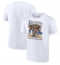 Men's Golden State Warriors 2021-2022 White NBA Finals Champions Caricature T-Shirt Men's Golden State Warriors 2021-2022 White NBA Finals Champions Caricature T-Shirt