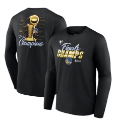 Men's Golden State Warriors 2022 Black NBA Finals Champions Forward Roster Signature Long Sleeve T-Shirt Men's Golden State Warriors 2022 Black NBA Finals Champions Forward Roster Signature Long Sleeve T-Shirt