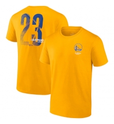 Men's Golden State Warriors #23 Draymond Green 2021-2022 Gold NBA Finals Champions Name & Number T-Shirt Men's Golden State Warriors #23 Draymond Green 2021-2022 Gold NBA Finals Champions Name & Number T-Shirt