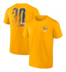 Men's Golden State Warriors #30 Stephen Curry 2021-2022 Gold NBA Finals Champions Name & Number T-Shirt Men's Golden State Warriors #30 Stephen Curry 2021-2022 Gold NBA Finals Champions Name & Number T-Shirt