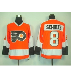 Flyers #8 Dave Schultz Orange CCM Throwback Stitched NHL Jersey Flyers #8 Dave Schultz Orange CCM Throwback Stitched NHL Jersey