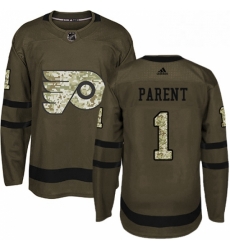 Mens Adidas Philadelphia Flyers 1 Bernie Parent Authentic Green Salute to Service NHL Jersey Mens Adidas Philadelphia Flyers 1 Bernie Parent Authentic Green Salute to Service NHL Jersey