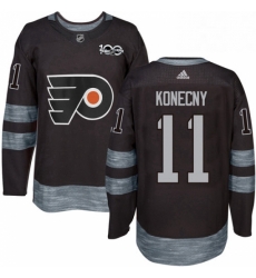 Mens Adidas Philadelphia Flyers 11 Travis Konecny Authentic Black 1917 2017 100th Anniversary NHL Jersey Mens Adidas Philadelphia Flyers 11 Travis Konecny Authentic Black 1917 2017 100th Anniversary NHL Jersey
