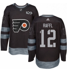 Mens Adidas Philadelphia Flyers 12 Michael Raffl Authentic Black 1917 2017 100th Anniversary NHL Jersey Mens Adidas Philadelphia Flyers 12 Michael Raffl Authentic Black 1917 2017 100th Anniversary NHL Jersey