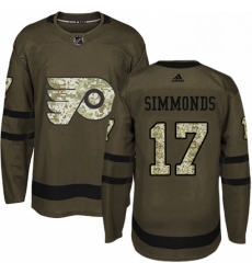 Mens Adidas Philadelphia Flyers 17 Wayne Simmonds Authentic Green Salute to Service NHL Jersey Mens Adidas Philadelphia Flyers 17 Wayne Simmonds Authentic Green Salute to Service NHL Jersey