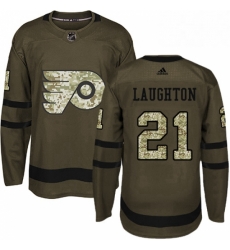 Mens Adidas Philadelphia Flyers 21 Scott Laughton Premier Green Salute to Service NHL Jersey Mens Adidas Philadelphia Flyers 21 Scott Laughton Premier Green Salute to Service NHL Jersey