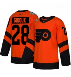 Mens Adidas Philadelphia Flyers 28 Claude Giroux Orange Authentic 2019 Stadium Series Stitched NHL Jersey Mens Adidas Philadelphia Flyers 28 Claude Giroux Orange Authentic 2019 Stadium Series Stitched NHL Jersey