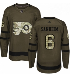 Mens Adidas Philadelphia Flyers 6 Travis Sanheim Authentic Green Salute to Service NHL Jersey Mens Adidas Philadelphia Flyers 6 Travis Sanheim Authentic Green Salute to Service NHL Jersey