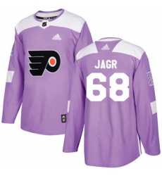 Mens Adidas Philadelphia Flyers 68 Jaromir Jagr Authentic Purple Fights Cancer Practice NHL Jersey Mens Adidas Philadelphia Flyers 68 Jaromir Jagr Authentic Purple Fights Cancer Practice NHL Jersey