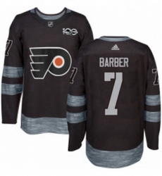 Mens Adidas Philadelphia Flyers 7 Bill Barber Premier Black 1917 2017 100th Anniversary NHL Jersey Mens Adidas Philadelphia Flyers 7 Bill Barber Premier Black 1917 2017 100th Anniversary NHL Jersey