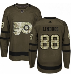 Mens Adidas Philadelphia Flyers 88 Eric Lindros Premier Green Salute to Service NHL Jersey Mens Adidas Philadelphia Flyers 88 Eric Lindros Premier Green Salute to Service NHL Jersey