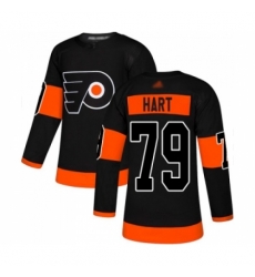 Men's Philadelphia Flyers #79 Carter Hart Authentic Black Alternate Hockey Jersey Men's Philadelphia Flyers #79 Carter Hart Authentic Black Alternate Hockey Jersey