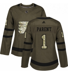 Womens Adidas Philadelphia Flyers 1 Bernie Parent Authentic Green Salute to Service NHL Jersey Womens Adidas Philadelphia Flyers 1 Bernie Parent Authentic Green Salute to Service NHL Jersey