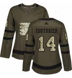 Womens Adidas Philadelphia Flyers 14 Sean Couturier Authentic Green Salute to Service NHL Jersey Womens Adidas Philadelphia Flyers 14 Sean Couturier Authentic Green Salute to Service NHL Jersey