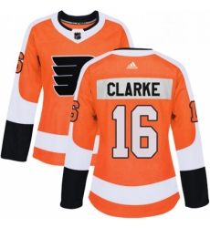 Womens Adidas Philadelphia Flyers 16 Bobby Clarke Authentic Orange Home NHL Jersey Womens Adidas Philadelphia Flyers 16 Bobby Clarke Authentic Orange Home NHL Jersey