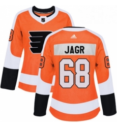 Womens Adidas Philadelphia Flyers 68 Jaromir Jagr Authentic Orange Home NHL Jersey Womens Adidas Philadelphia Flyers 68 Jaromir Jagr Authentic Orange Home NHL Jersey