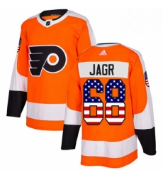 Youth Adidas Philadelphia Flyers 68 Jaromir Jagr Authentic Orange USA Flag Fashion NHL Jersey Youth Adidas Philadelphia Flyers 68 Jaromir Jagr Authentic Orange USA Flag Fashion NHL Jersey