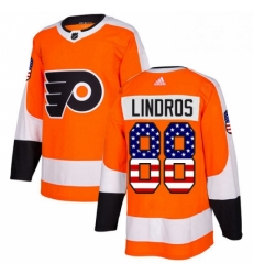 Youth Adidas Philadelphia Flyers 88 Eric Lindros Authentic Orange USA Flag Fashion NHL Jersey Youth Adidas Philadelphia Flyers 88 Eric Lindros Authentic Orange USA Flag Fashion NHL Jersey