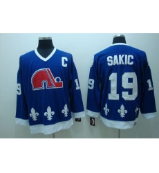 Nordiques #19 Joe Sakic Stitched CCM Throwback Blue NHL Jersey Nordiques #19 Joe Sakic Stitched CCM Throwback Blue NHL Jersey