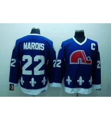 Nordiques #22 Mario Marois Stitched CCM Throwback Blue NHL Jersey Nordiques #22 Mario Marois Stitched CCM Throwback Blue NHL Jersey