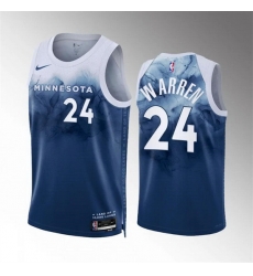 Men Minnesota Timberwolves 24 Tj Warren Blue 2023 24 City Edition Stitched Jersey Men Minnesota Timberwolves 24 Tj Warren Blue 2023 24 City Edition Stitched Jersey