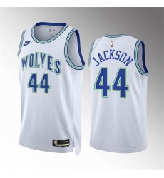 Men Minnesota Timberwolves 44 Justin Jackson White 2023 24 Classic Edition Stitched Jersey Men Minnesota Timberwolves 44 Justin Jackson White 2023 24 Classic Edition Stitched Jersey