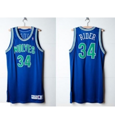 Men Minnsota Wolves 34 Isaiah Rider Stitched NBA jersey Men Minnsota Wolves 34 Isaiah Rider Stitched NBA jersey