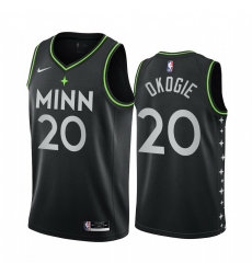 Men Nike Minnesota Timberwolves 20 Josh Okogie Black NBA Swingman 2020 21 City Edition Jersey Men Nike Minnesota Timberwolves 20 Josh Okogie Black NBA Swingman 2020 21 City Edition Jersey
