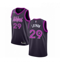 Mens Minnesota Timberwolves 29 Jake Layman Authentic Purple Basketball Jersey City Edition Mens Minnesota Timberwolves 29 Jake Layman Authentic Purple Basketball Jersey City Edition
