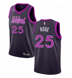 Mens Nike Minnesota Timberwolves 25 Derrick Rose Swingman Purple NBA Jersey City Edition Mens Nike Minnesota Timberwolves 25 Derrick Rose Swingman Purple NBA Jersey City Edition