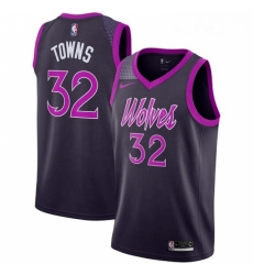 Mens Nike Minnesota Timberwolves 32 Karl Anthony Towns Swingman Purple NBA Jersey City Edition Mens Nike Minnesota Timberwolves 32 Karl Anthony Towns Swingman Purple NBA Jersey City Edition
