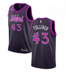 Mens Nike Minnesota Timberwolves 43 Anthony Tolliver Swingman Purple NBA Jersey City Edition Mens Nike Minnesota Timberwolves 43 Anthony Tolliver Swingman Purple NBA Jersey City Edition