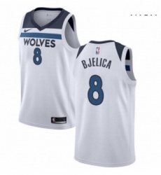 Mens Nike Minnesota Timberwolves 8 Nemanja Bjelica Swingman White NBA Jersey Association Edition Mens Nike Minnesota Timberwolves 8 Nemanja Bjelica Swingman White NBA Jersey Association Edition