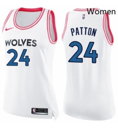 Womens Nike Minnesota Timberwolves 24 Justin Patton Swingman WhitePink Fashion NBA Jersey Womens Nike Minnesota Timberwolves 24 Justin Patton Swingman WhitePink Fashion NBA Jersey