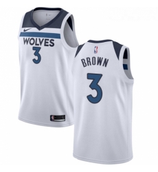 Youth Nike Minnesota Timberwolves 3 Anthony Brown Authentic White NBA Jersey Association Edition Youth Nike Minnesota Timberwolves 3 Anthony Brown Authentic White NBA Jersey Association Edition