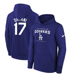 Los Angeles Dodgers 17 Shohei Ohtani Royal Name 26 Number Pullover Hoodie Los Angeles Dodgers 17 Shohei Ohtani Royal Name 26 Number Pullover Hoodie