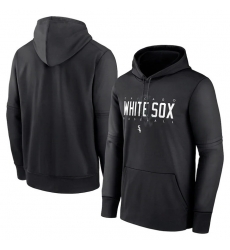 Men Chicago White Sox Black Pregame Performance Pullover Hoodie Men Chicago White Sox Black Pregame Performance Pullover Hoodie