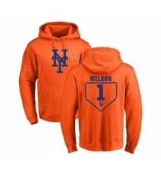 Men MLB Nike New York Mets 1 Mookie Wilson Orange RBI Pullover Hoodie Men MLB Nike New York Mets 1 Mookie Wilson Orange RBI Pullover Hoodie
