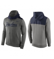 MLB Men New York Yankees Nike Gray Hybrid Hoodie MLB Men New York Yankees Nike Gray Hybrid Hoodie