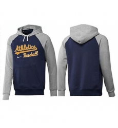 MLB Men Nike Oakland Athletics Pullover Hoodie NavyGrey MLB Men Nike Oakland Athletics Pullover Hoodie NavyGrey