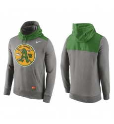 MLB Men Oakland Athletics Nike Gray Cooperstown Collection Hybrid Pullover Hoodie MLB Men Oakland Athletics Nike Gray Cooperstown Collection Hybrid Pullover Hoodie