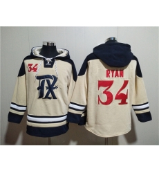 Men Texas Rangers 34 Nolan Ryan Cream Ageless Must Have Lace Up Pullover Hoodie Men Texas Rangers 34 Nolan Ryan Cream Ageless Must Have Lace Up Pullover Hoodie