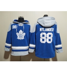 Men Toronto Maple Leafs 88 William Nylander Blue Ageless Must Have Lace Up Pullover Hoodie Men Toronto Maple Leafs 88 William Nylander Blue Ageless Must Have Lace Up Pullover Hoodie
