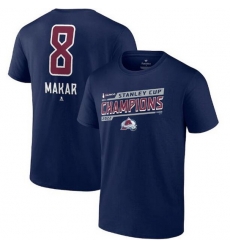 Men Colorado Avalanche 8 Cale Makar Navy 2022 Stanley Cup Champions Banner Name 26 Number T Shirt Men Colorado Avalanche 8 Cale Makar Navy 2022 Stanley Cup Champions Banner Name 26 Number T Shirt
