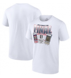 Men Vegas Golden Knights White 2023 Stanley Cup Final Matchup Big Ticket T Shirt Men Vegas Golden Knights White 2023 Stanley Cup Final Matchup Big Ticket T Shirt