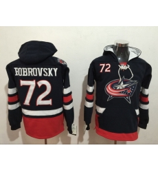 Men Columbus Blue Jackets 72 Sergei Bobrovsky Blue Stitched Hoody Men Columbus Blue Jackets 72 Sergei Bobrovsky Blue Stitched Hoody