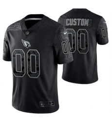 Men Women Youth Custom Arizona Cardinals Black Reflective Limited Stitched Football Jersey Men Women Youth Custom Arizona Cardinals Black Reflective Limited Stitched Football Jersey