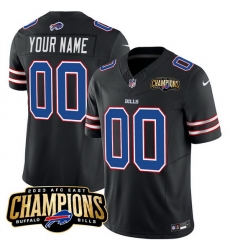 Men Buffalo Bills Active Player Custom Black 2023 F U S E AFC East Champions Ptach Stitched Football Jersey Men Buffalo Bills Active Player Custom Black 2023 F U S E AFC East Champions Ptach Stitched Football Jersey