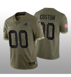 Men Women Youth Carolina Panthers ACTIVE PLAYER Custom Olive 2022 Salute To Service Limited Stitched Jersey Men Women Youth Carolina Panthers ACTIVE PLAYER Custom Olive 2022 Salute To Service Limited Stitched Jersey